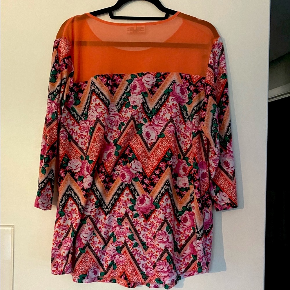 🆕orange and pink pull over!